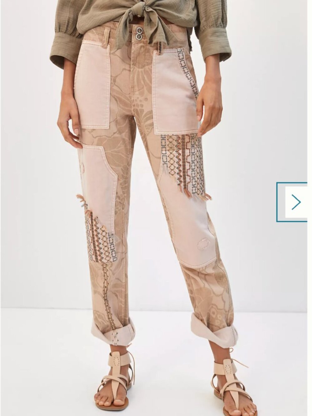 Pilcro The Camp Wanderer Patchwork Pants - Anthropologie